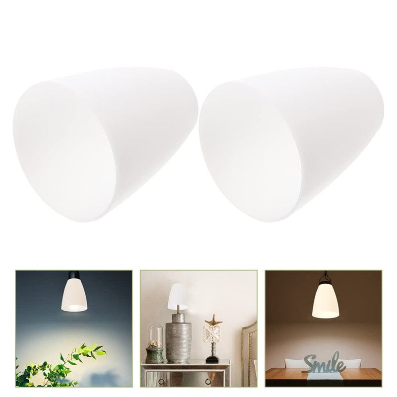 Minkissy 2pcs Small Lamp Shades Replacement Horseshoe Lampshade Chandelier Shade