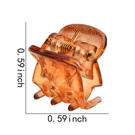 Small Claw Hair Clips for Women Fine Thick Hair Claw Clips for Braids Claw Clip for Girls Side Claw Clips for Thin Fine Hair Barrette Clip Claw Y2k Hair Accessories for Birthday Christmas Claw 24 Pcs