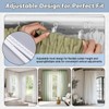 AZY 60pc Curtain Hooks Plastic Curtain Hooks Adjustable Design Durable