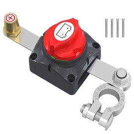 Top Post Battery Disconnect Switch 12V-48V Battery Disconnect Switch 12 Volt Waterproof Cut Off Switch Positive On/Off for Marine Car RV Boat ATV UTV Vehicles