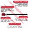 PEOVLVN 3 Pcs Drill Bit Extension, 60/100/150mm Long Drill Bit