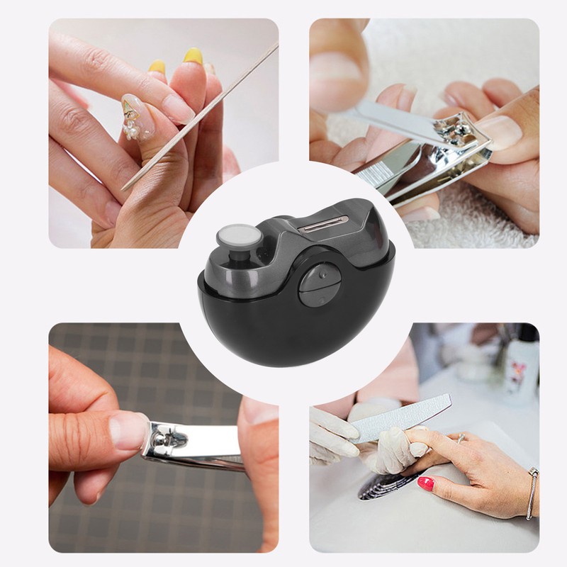 Electric Nail Clipper Round Anti Pinch USB Rechargeable Safety Electric