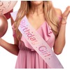Shimmer Anna Shine Birthday Sash, Light Pink, One Size