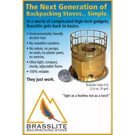 Brasslite Turbo 2D Backpacking Alcohol Stove