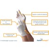 100 Pack Tronex Natural Rubber Latex Powdered Gloves, Corn Starch