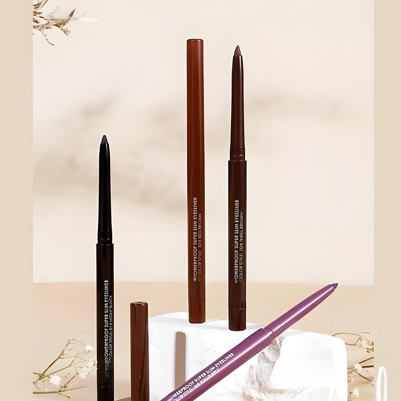 2PCS Waterproof Gel Eyeliner Pencil Set – Classic Black, Long-Lasting,
