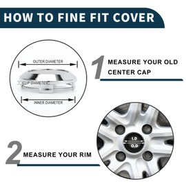 TUCKBOLD Wheel Center Cap Center Cap Emblem Sticker Center Cap Wheel Cap Universal Compatible Rust Proof Tire Cap Clip Car Center Hub Cap Rim Cover Hub Cap Carbon Fiber Pattern 64mm/2.52" Outer