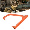 Log Lifter, Orange Stainless Steel Log Lifter Effort Saving Portable