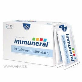IMMUNERAL LACTOFERRIN + VITAMIN C 15 SACHETS - MADE IN POLAND