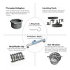 Neodrain 32-Inch Linear Shower Drain with Tile Insert Grate,Brushed 304