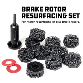 Powerbuilt Brake Rotor Resurfacing Kit, Cleaning, Polishing, Remove Rust and Grime, Drill Attachment 13 Pieces 940382