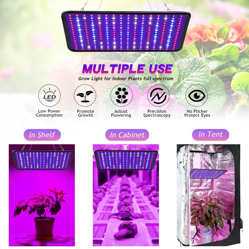 Grow Light for Indoor Plants - SERWING 200W LED Grow
