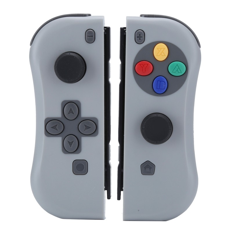 For Joycon Game Console Wireless Bluetooth Gamepad Right Left(gris foncé