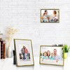 DECANIT 4x6 Picture Frame Metal,Thin Profile Photo Frame 4 by