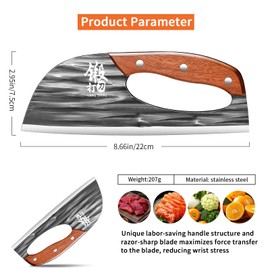 Plys Meat Cleaver Knife Chopping Vegetable: Kitchen Meat Chopper Sharp Stainless Steel Cutter Hand Forged