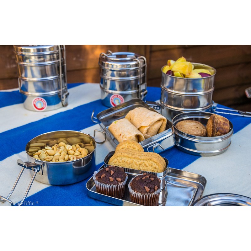 Stainless steel Tiffin food box 3 level