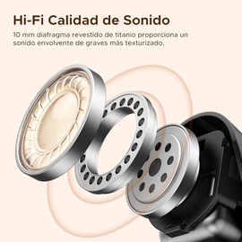 UGREEN Audfonos Inalmbricos In Ear Bluetooth 6.0, Batera hasta 32 Horas, Driver de 10mm Hi-Fi Calida de Sonido, Reduccin de Ruido AI para Llamadas,...