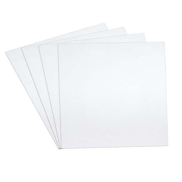 DRERIO 4 pcs ABS Plastic Sheets Boards 1.5mm White Plastic