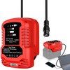 Solar Charger Adapter for Milwaukee 18V Battery,Portable Charger,Outdoor Work, Camping