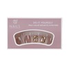 SEMTIM Nail Tips, 24 Pieces, 3D, Medium, Short, Round False