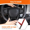 Jeliker for Bronco Steering Wheel Panel Trim Carbon Fiber for