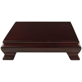 Red Lantern Rosewood Square Base Stand - 7 in.
