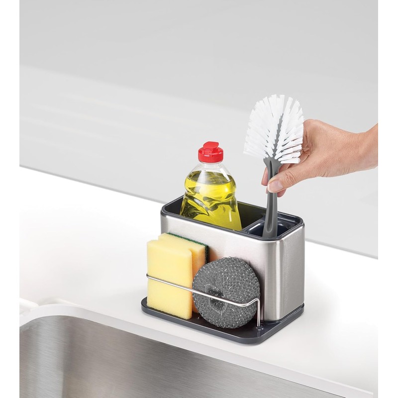 Joseph Joseph Surface Sink Caddy Stainless Steel Sponge Holder Organizer