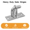 Gate Hinges,2 PCS Wall Mount Gate Hinge,Gate Hinges Heavy Duty