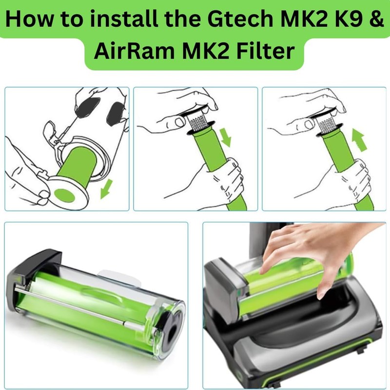 FIND A SPARE Filters For Gtech Air Ram MK2 K9