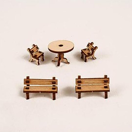 Hottracks Diorama Model Props - Younggongbang Bench and Table / 디오라마 모형소품 - 영공방 벤치와 테이블