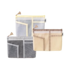 Gowell Mouse ANDY Mesh Pouch, Total Handle Face (Yellow) | Travel Pouch, Storage Bag, Packing, Storage, Amenity Pouch, Mesh Convenient Goods, Travel Goods, Travel Goods, Travel Goods