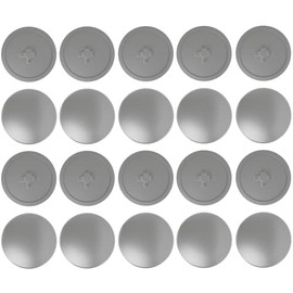 cyclingcolors 20 x Cover Caps Grey Screws Plastic Phillips PZ2 Countersunk Screw Caps Screw Cover Made of Plastic, Phillips, Size 2, Pack of 20