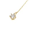 VingTAINE C3149 Y-Shaped Long Chain Necklace with Stones, Cubic Zirconia,