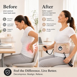 Inflatable Lumbar Support Belt for Back Comfort – Adjustable Waist Air Brace for Posture Support & Daily Use