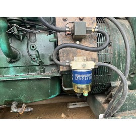 R12T Fuel Filter Water Separator Compatible: S3240,120AT R12T NPT ZG1/4-19 (Fit 3/8" hose Outboard Motors) Gasoline and Diesel Marine Engines Comes with 3/8-inch fuel inlet connector