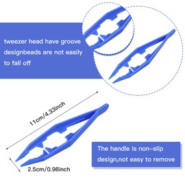 20 Pcs Tweezers For Crafting Plastic Tweezers For Kids Crafts 5 Assorted Colors Kids Tweezers For Fine Motor Rubber Tipped Bead Craft Tweezers Forceps For Beading Projects Handmade Diy Creative Tools