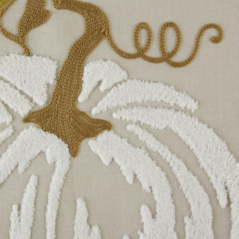 DII Fall Table Décor Embroidered Tabletop for Thanksgiving Dining, Table