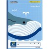 Apica School Kids Study Book, 0.2 inch (5 mm) Square Ruled (0.4 inch (10 mm) Solid Line, A4 Wide Size, Set of 3