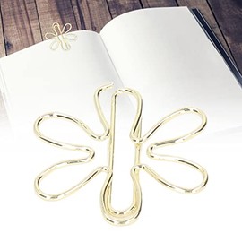 100 Clips de Papel, Clips de Metal con Forma de Flor, Clips de Papel con Punta de Flecha con Antienchapado, para Organizar Documentos y Papel de Dibujo para Oficina, Hogar y Uso