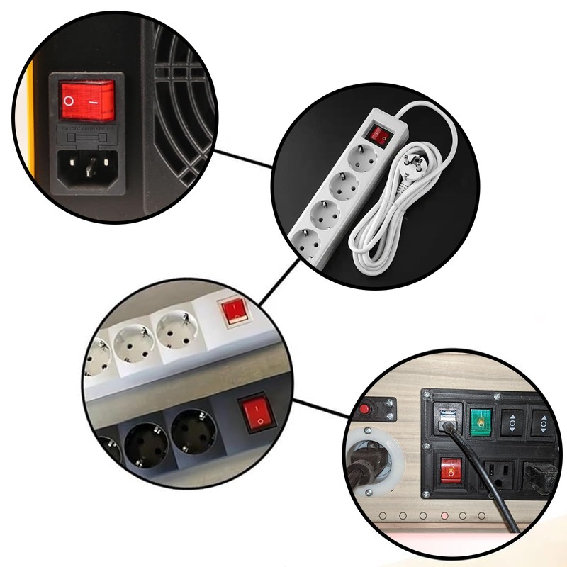 KCD4 Rocker Switch 4 Pin Rocker Switch DPST ON/Off Red