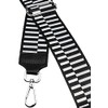 Caspar BSG03 Wide Leather/Textile Shoulder Strap with Silver Carabiner for