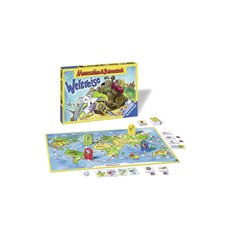 Ravensburger 21085 Mauseschlau & Bärenstark Trip Around the World