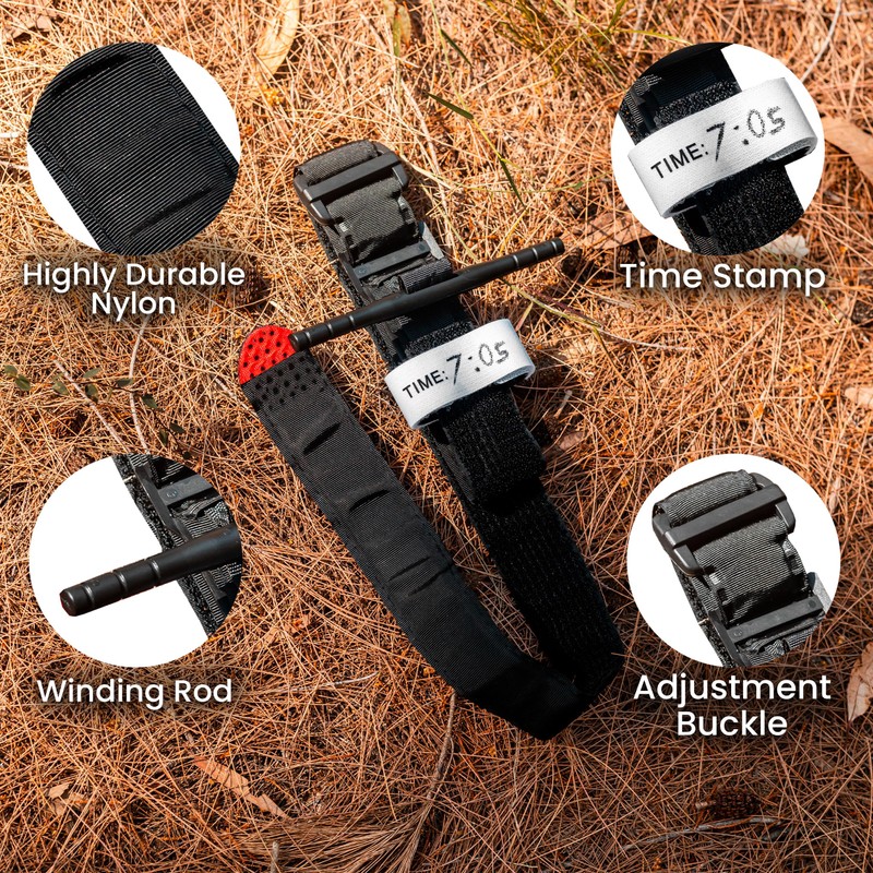LivingTek Combat Application Tourniquet Black