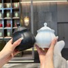 WAIT FLY Vintage Embossed Ceramic Creamer and Sugar Bowl Set,