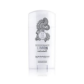 XAMANIA Desodorante 100% Natural, Limón y Tea Tree. Ideal para Mujeres, Hombres y Niños Protección 24H Vegano, Sin Aluminio 65 gr