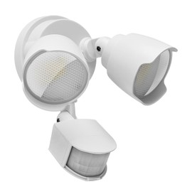 CELAVY 15W 1500 Lumen LED Security Lights with Motion Sensor Outdoor, 3000K/5000K Light, IP65 Waterproof, Dusk to Dawn, Dual-Head Motion Detected Flood Wall Light for Garage Yard Porch (White)