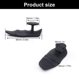 LINTRA 1 Pair of Grip Pads Weight Training, Grip Aids Weight Training, Black Non-Slip Gym Handles, Suitable for Gym, Finger Workouts