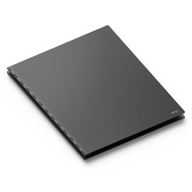 elago® Aluminum Portfolio [Black]-[Letter/A4 Size][20 Sheet/40Page][Expandable] - for Professional Artists