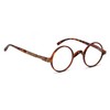 BLUELESS Vintage Round Reading Glasses Professor Readers (Brown Tortoise, 0.75)