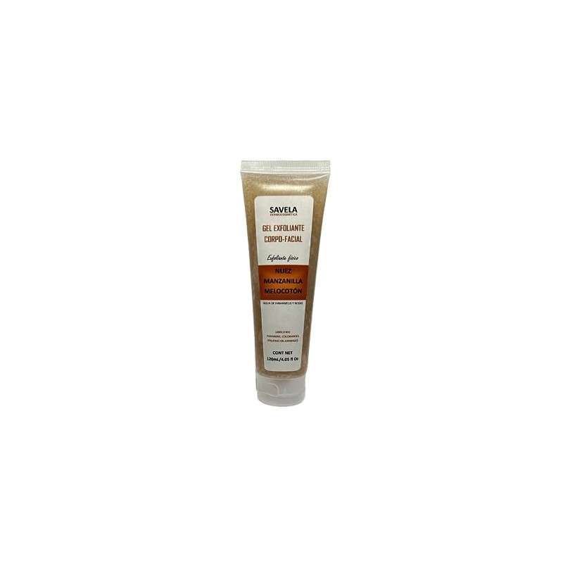 GEL EXFOLIANTE CORPO-FACIAL NUEZ, MANZANILLA Y MELOCOTÓN 120ML/4.05 fl oz.